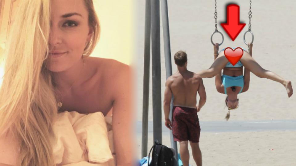 Co všechno ukázala Lindsey Vonnová při cvičení?